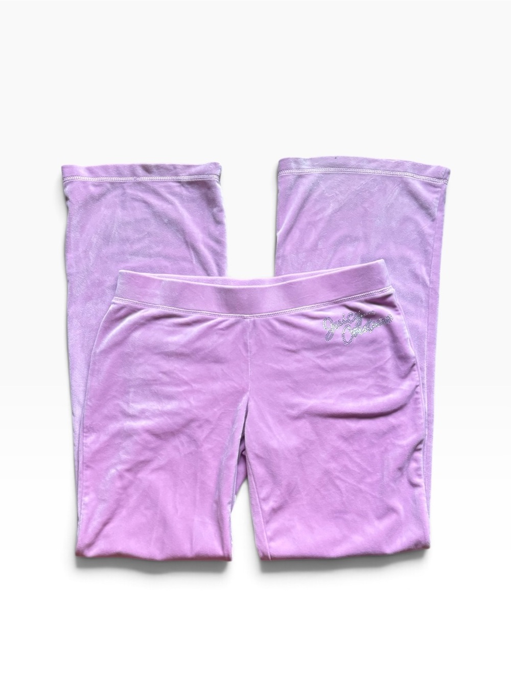 Juicy Couture Low-Rise Velour Pants – Size Medium 💜